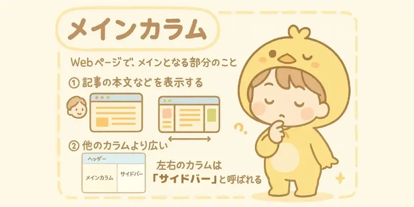 メインカラムとは