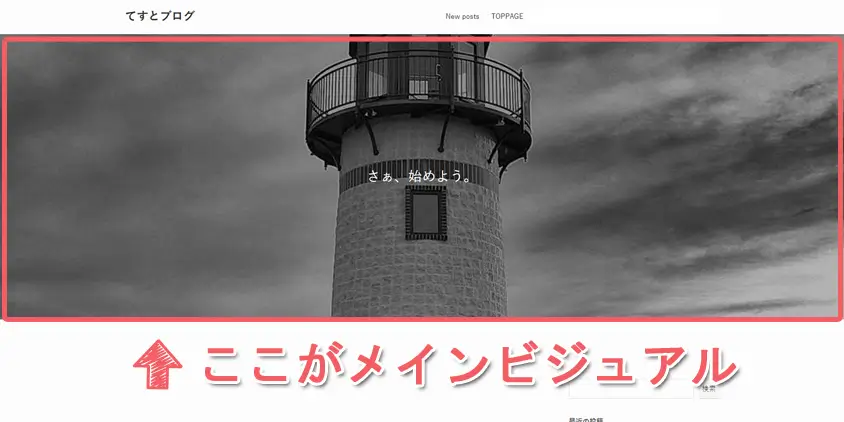 メインビジュアル場所