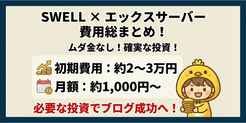 SWELL×エックスサーバー費用
